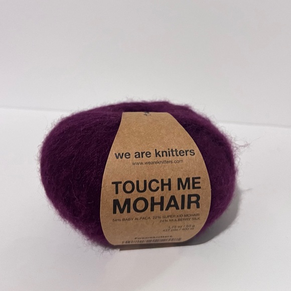 NWT We Are Knitters Touch Me Mohair Bordeaux Maroon Lace Weight Yarn Bundle 4 - Picture 8 of 15